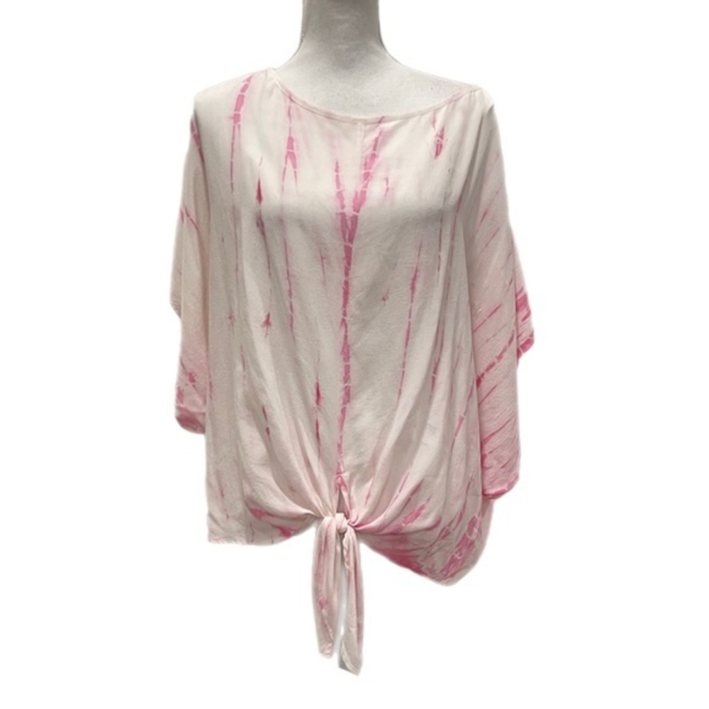 Fifteen Twenty Peppermint Tye Dye Silk Knotted Pullover